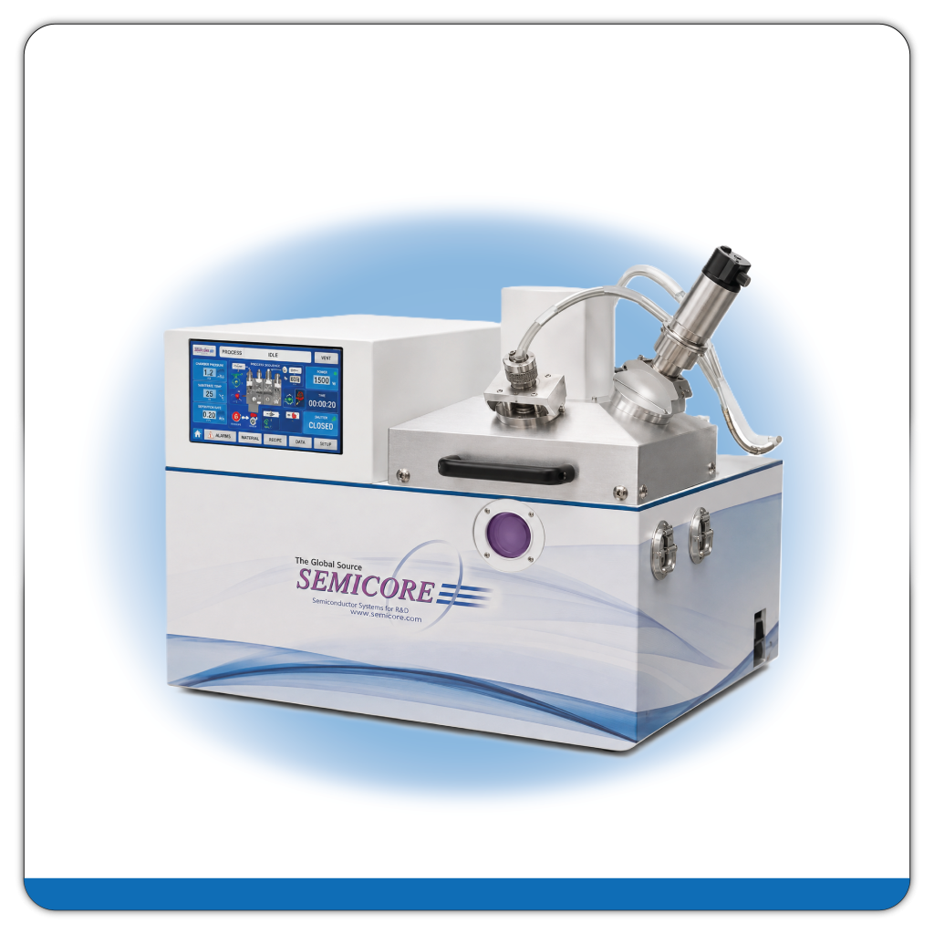 Semicore sputtering system for thin film deposition on wafers